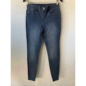 Hue Raw Bottom Stretch Jeggings